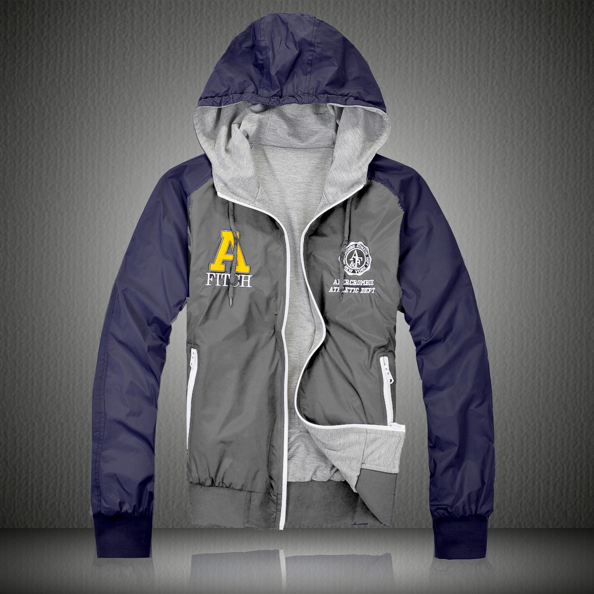 Abercrombie Fitch Hombres Capucha Chaquetas AF7922